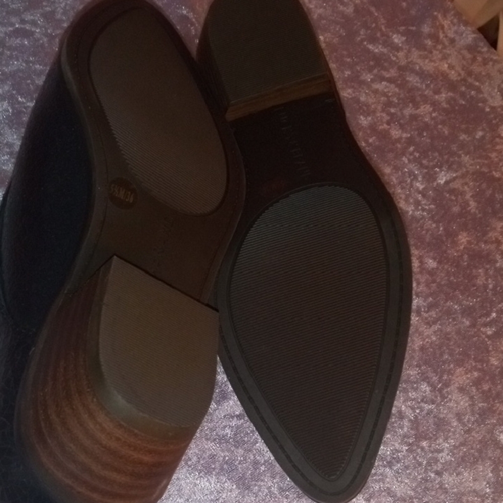 Lucky Brand Black Leather Women's Loafers - Picture 9 of 10